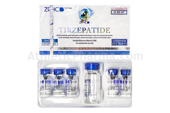 Tirzepatide 25mg (ZPHC) упаковка 5 флаконов (5mg x 5) Tirzepatide 25mg (ZPHC) упаковка 5 флаконов (5mg x 5)